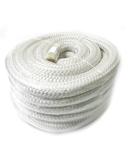 Плетеный швартовый трос c огоном 30мм*20м белый
