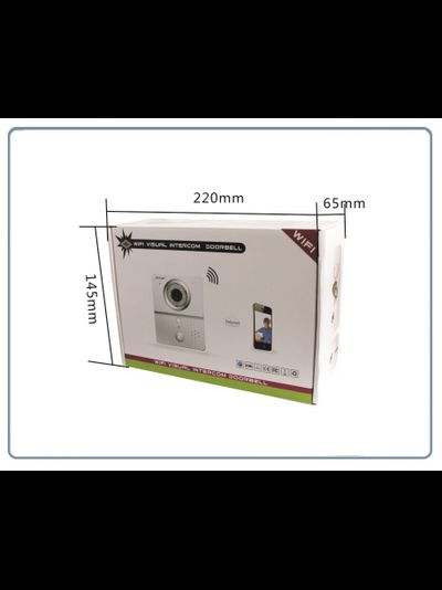 WiFi/LAN вызывная панель видеодомофона, интерком связь с активным подавлением шума, открытие замка через мобильное приложение, VGA. до - 20 град.С.