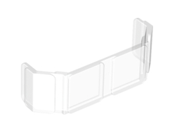 Glass for Train Front 2 x 6 x 2, Trans-Clear (17457 / 6173965 / 6284181)