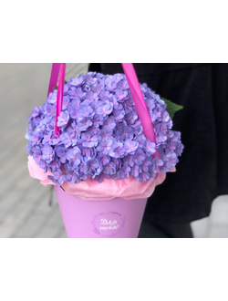 Сумочка с гортензией