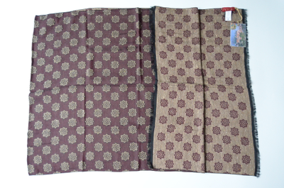 Бордовый шарф платок из хлопка Vizio Италия F 1