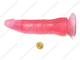 Фаллоимитатор Локи (20 см) розовый размер с монеткой