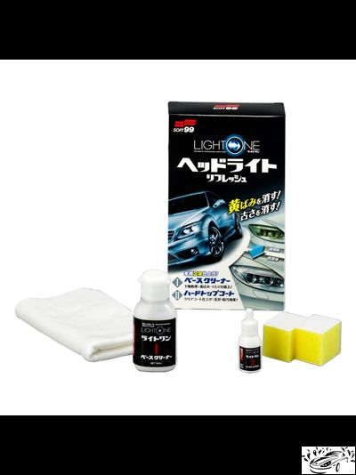 Покрытие для фар и прозрачного пластика Light One Soft99 50+8мл