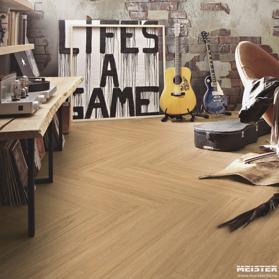 Ламинат Meister LS350 Дуб Сэнд Принсес 6895 32 класс толщина 10 мм с фаской 1.552 м2