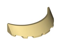 Windscreen 3 x 6 x 1 Curved, Tan (62360 / 6218090 / 6246867)
