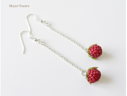 Серьги-цепочки "Малинки" . ЕСТЬ В НАЛИЧИИ.