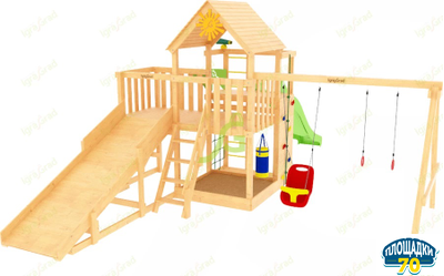 Детская площадка IgraGrad Крафт Pro 1 с зимней горкой Омск