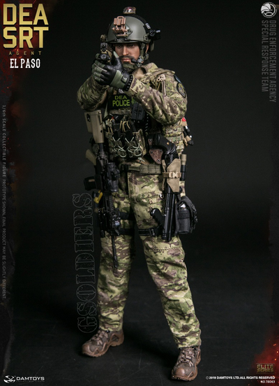 Агент группы Эль-Пасо ФИГУРКА 1/6 scale DEA SRT Special Response Team AGENT EL PASO 78063 DAMTOYS