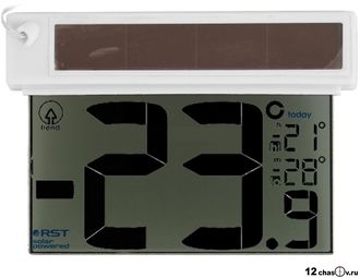 Оконный цифровой термометр на солнечной батарее RST 01377