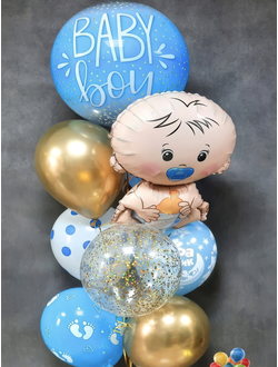 set-1-vypiska-iz-roddoma-malchik+доставка Краснодар, шарики с гелием недорого, спасибо за внука