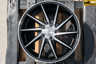 Комплект дисков R16 7,0J ET+36 5*100 Vossen CVT Черный глянец с полированными лучами (G560)