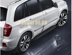 Пороги для Chery Tiggo черные