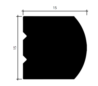 Молдинг 6.51.809 - 15*15*2000мм