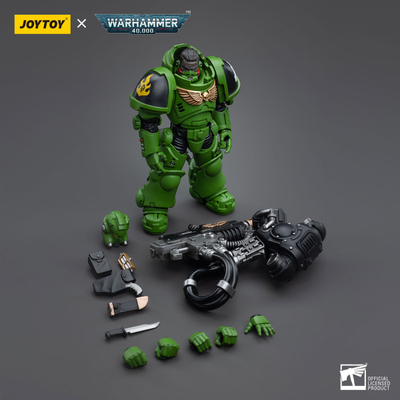 Эрадикатор Саламандр (Warhammer 40k) - КОЛЛЕКЦИОННАЯ ФИГУРКА 1/18 Salamanders Eradicators Brother T'Kren (JT5260) - JOYTOY