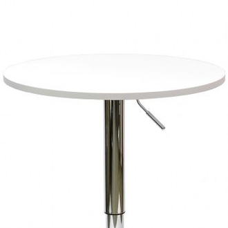 Стол Barneo T-2 барный, высота 70-90см, белый