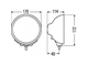 Дополнительная оптика Hella Luminator Compact Chromium  Фара дальнего света (реф.17.5  (1F3 009 094-071)