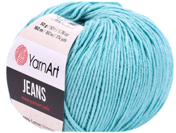 Jeans Yarn Art пряжа цвет № 81 пыльная бирюза