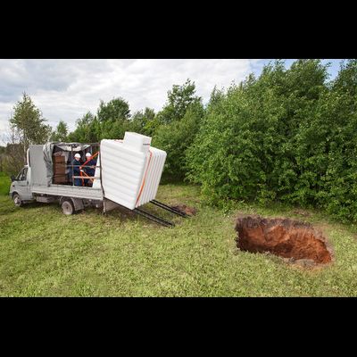 Монтаж пластиковых погребов TINGARD (Тингард)