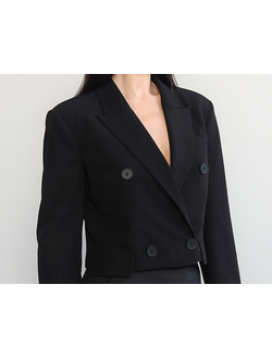 Жакет укороченный (черный)