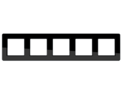 Jung AF585BFSW рамка 5 постов, цвет блестящий черный