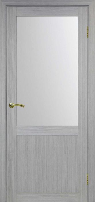 Межкомнатная дверь "Турин-502.21" дуб серый (стекло)