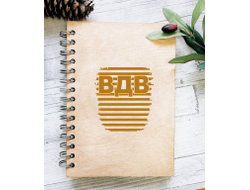 Скетчбук деревянный #6 ВДВ