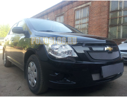 Защита радиатора Chevrolet Cobalt 2013- / Ravon R4 2016-… chrome низ