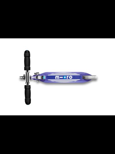 Самокат Micro Sprite Синие полоски LED