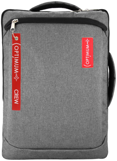 Рюкзак сумка для ноутбука 15.6 - 17.3 дюймов Optimum, серый