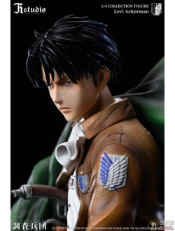 Фигурка статуя 1/4 Леви Аккерман (Levi Ackerman GK Statue jr studio)
