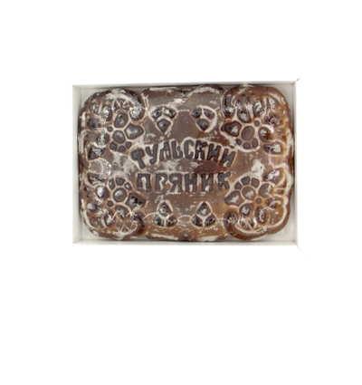 Тульский пряник "Подарок" в коробке с яблочным повидлом" 500 гр.