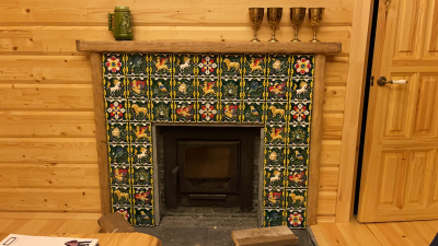 Керамическая плитка "Русские изразцы" (цветная)