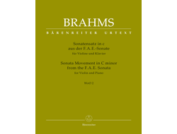 Brahms. Sonatensatz c-moll aus der F.A.E. - Sonate WoO2 für Violine und Klavier