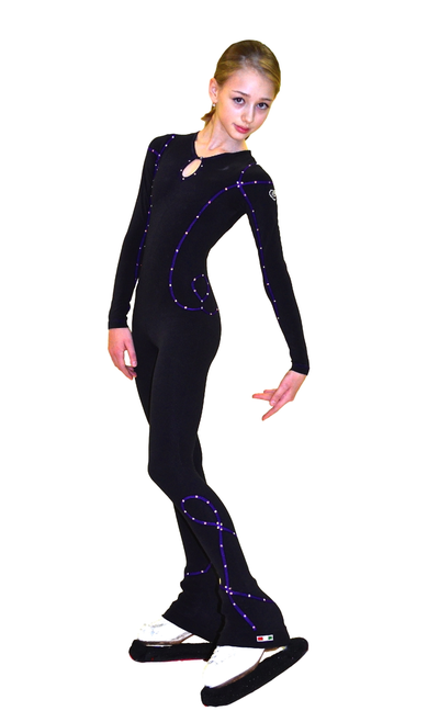 КОМБИНЕЗОН С РЕЛЬЕФНОЙ ВЫШИВКОЙ И ОТДЕЛКОЙ SWAROVSKI  (арт 507)