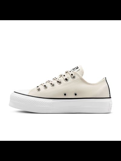 Кеды Converse All Star Lift Platform Polka Dots белые низкие на платформе