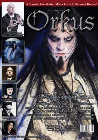 Orkus Magazine October 2010 Dimmu Borgir Cover, Gothic Rock, Немецкие журналы в Москве, Intpressshop