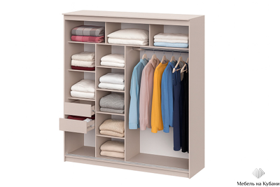 Шкаф-купе № 25 Меланж 200 см
