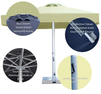 Зонт телескопический MEGA, TELESCOPIC