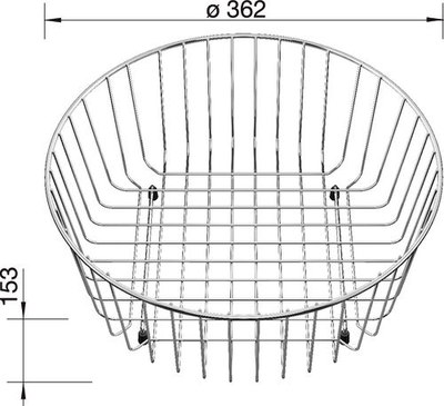 Корзина для посуды 220574