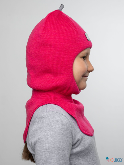 Шапка-шлем "NK"   20101-01, цвет ярко-розовый р. 48-50