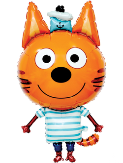 Шар (34''/86 см) Фигура, Три Кота, Коржик, надутый