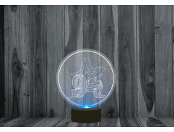 Светильник 3D, ночник на 9 Мая, День Победы Звезда Победителям!