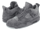 Nike Air Jordan Retro 4 Kaws X Cool Grey вблизи