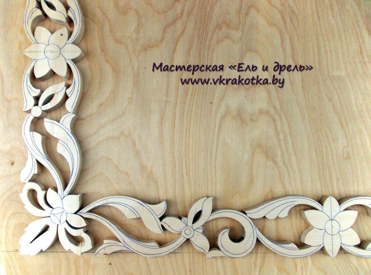 Резьба по дереву, фоторамка