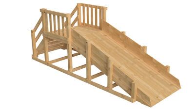 Зимняя деревянная заливная горка Выше Всех Ледянка