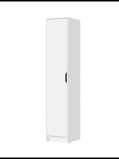 Руна ШК-01 Шкаф (пенал) 1 створчатый Белый/Белый