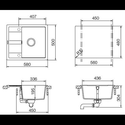 Мойка Schock OPTIMA 45D