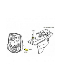 Комплект алюминиевых анодов Tecnoseal KITVOLVODPHA 0,585кг для Volvo Penta DPH/DPR