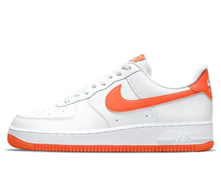 Nike air force 1 low white and orange top