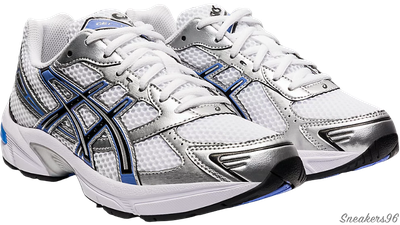 Asics white and blue new arrivals
